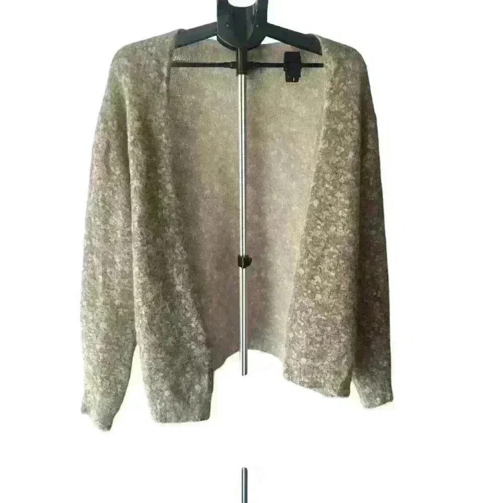 Bartolini Womens Mohair Alpaca Blend Multicolor Floral Cardigan Sweater Sz M EUC